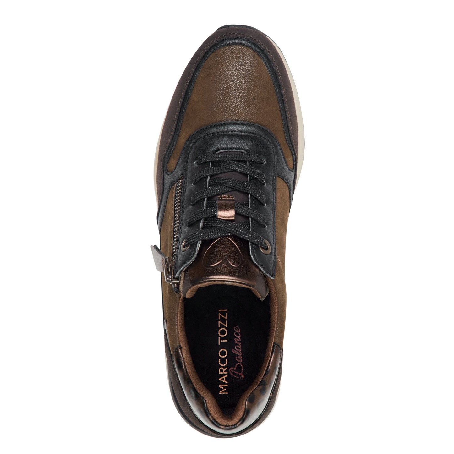 Marco Tozzi Zip Trainer-Cafe