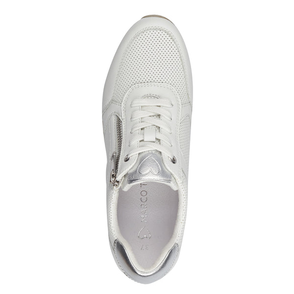 Marco Tozzi Lace Up Trainer -White
