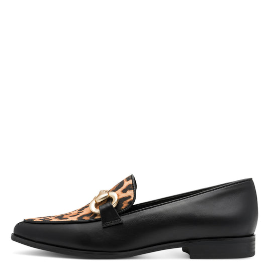 Marco Tozzi Leopard/Black Loafer
