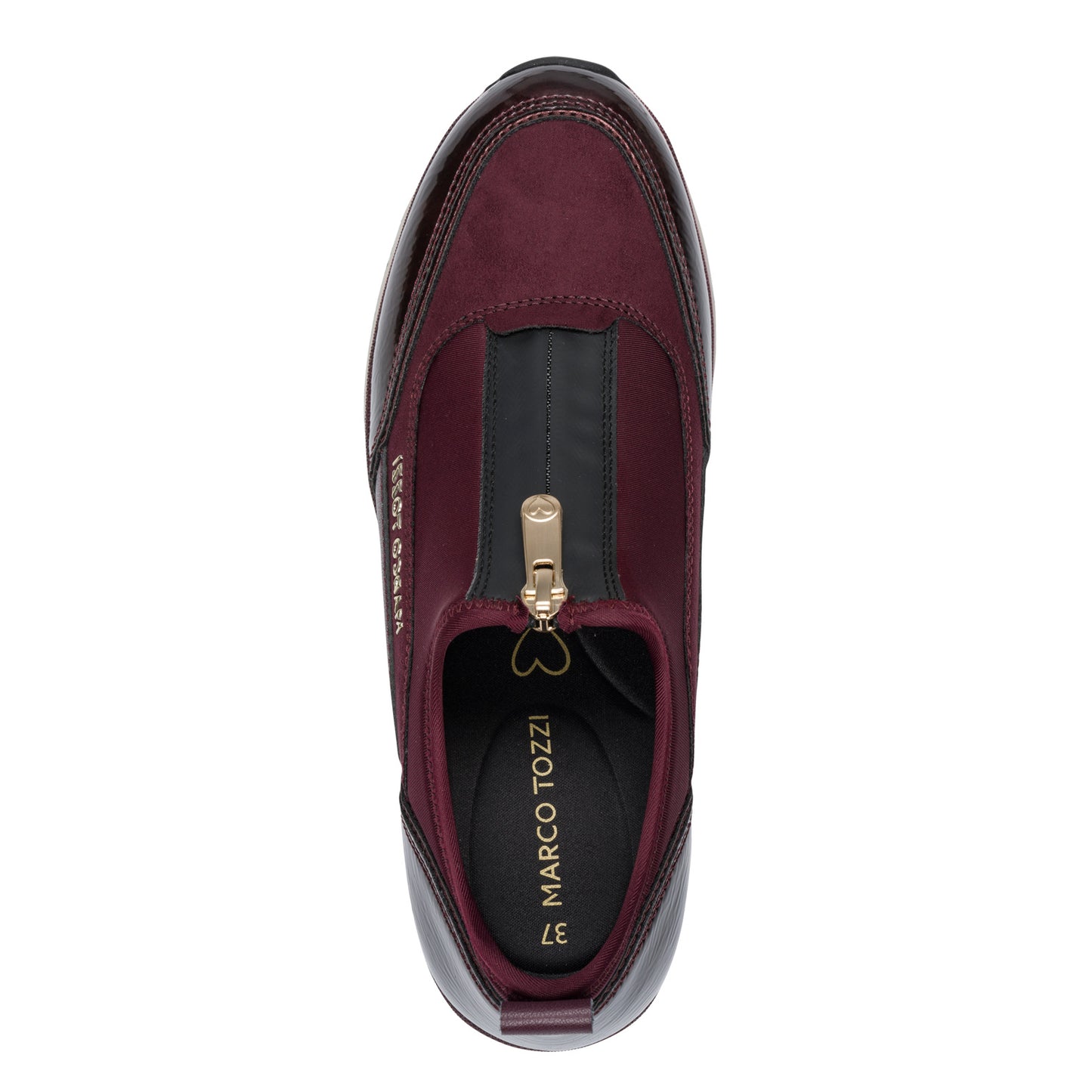 Marco Tozzi Wedge Trainer Mulberry