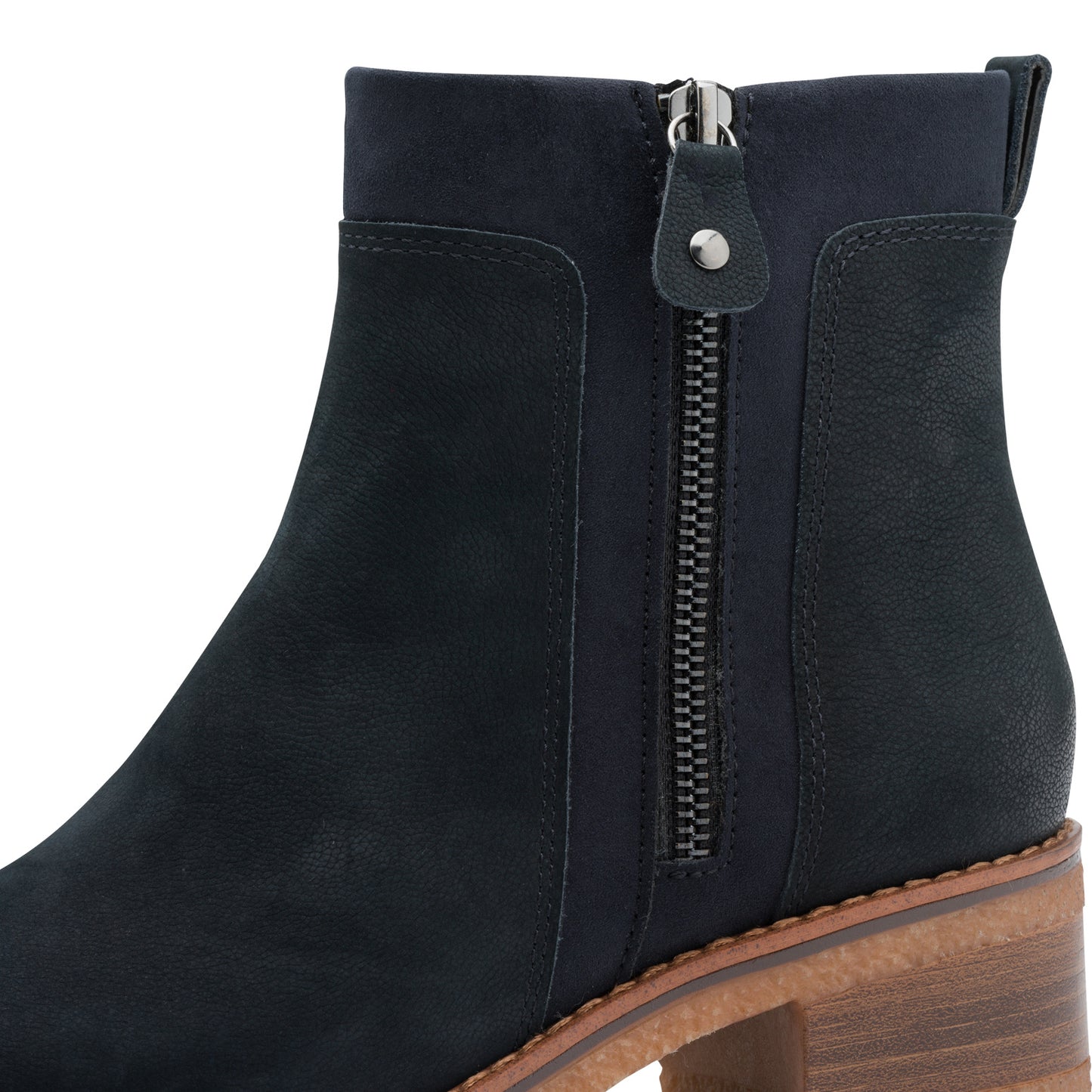 Marco Tozzi Navy Block Heel Boot