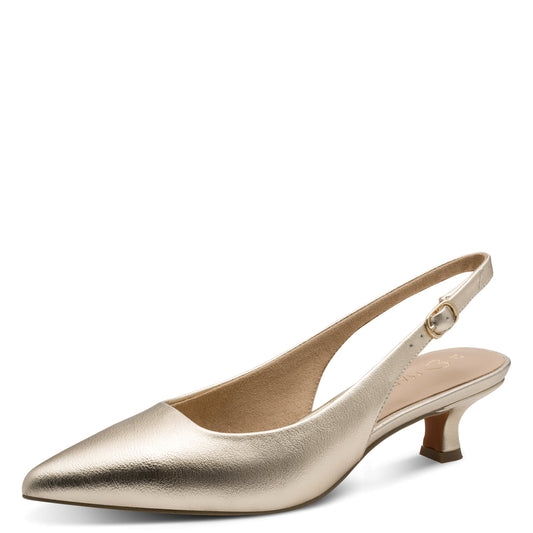 Marco Tozzi Sling Back Shoe Gold