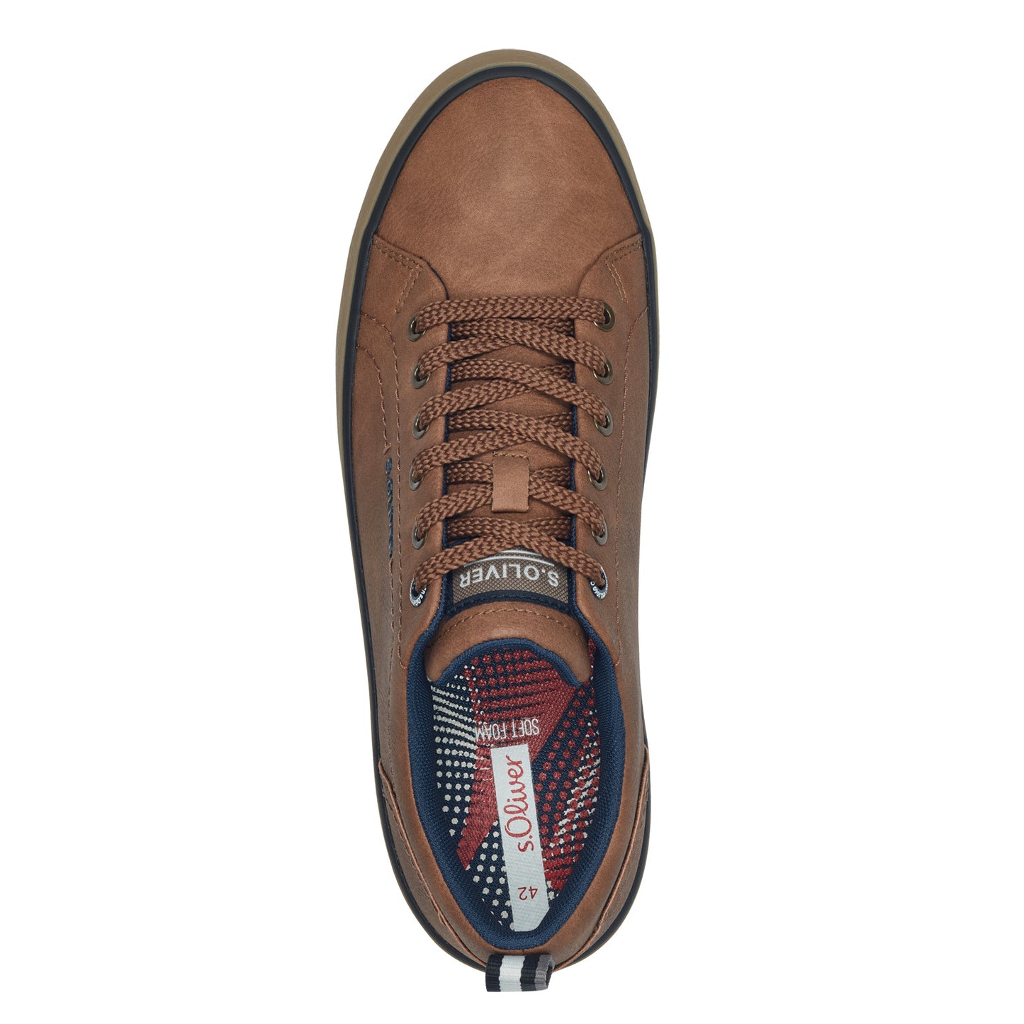 S.Oliver Mens Trainer- Cognac