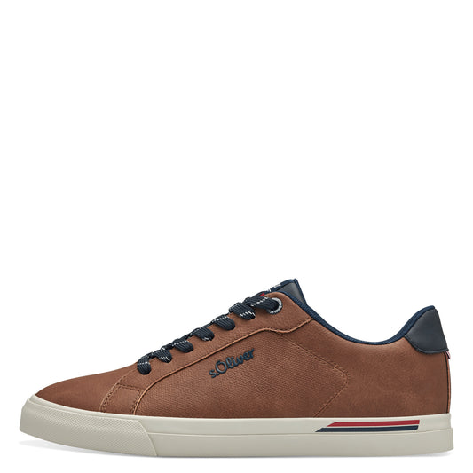 S.Oliver Cognac Lace Trainer