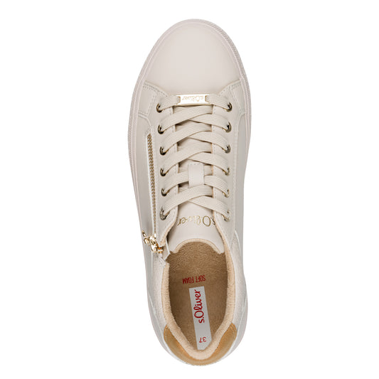 S.Oliver Trainers Beige Zip