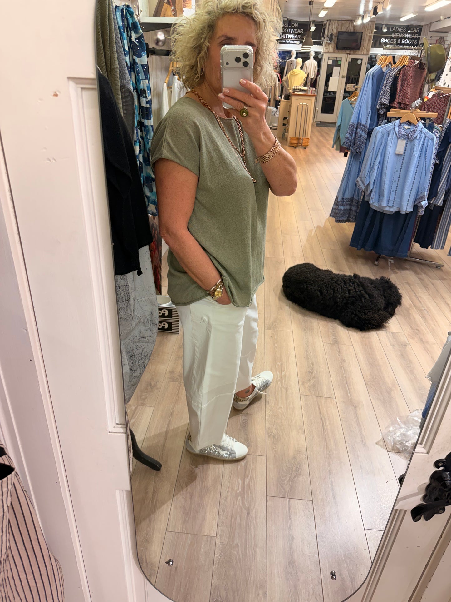 Lotus Eaters Lak 10 Knit Top Khaki