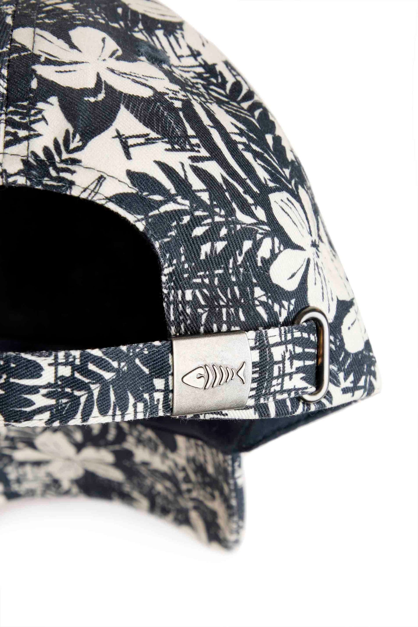 Weird Fish Rigg Printed Cap- Dark Denim