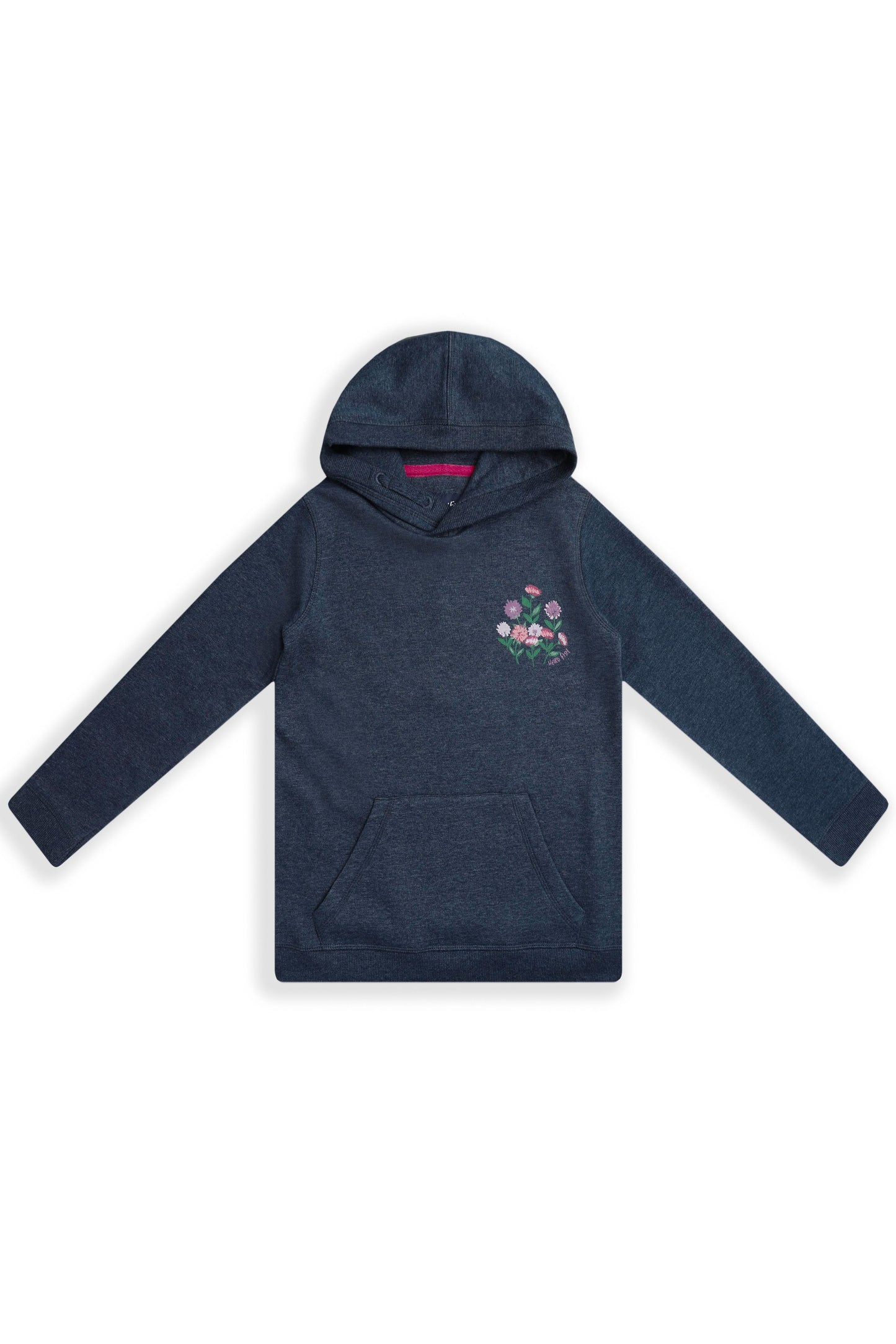 Weird Fish Kids Amber Girls Graphic Hoodie Navy