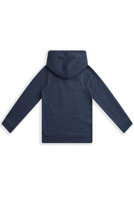 Weird Fish Kids Amber Girls Graphic Hoodie Navy