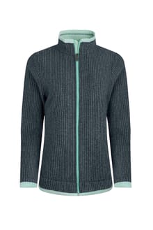 Weird Fish Ariana Grid Fleece- Rich Navy