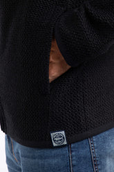 Weird Fish Mens Transom Full Zip Macaroni - Black