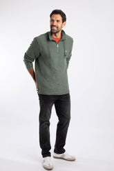 Weird Fish Macaroni Cruiser Sweater Army