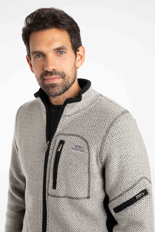 Weird Fish Berhan Full Zip Macaroni Limestone