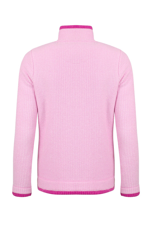 Weird Fish Beye 1/4 Zip Fleece Azalea