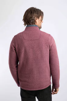 Weird Fish Shires Fleece Full Zip- Red Grape