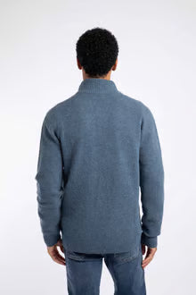 Weir Fish Altwood Eco 1/4 Zip Jumper-Ash Blue
