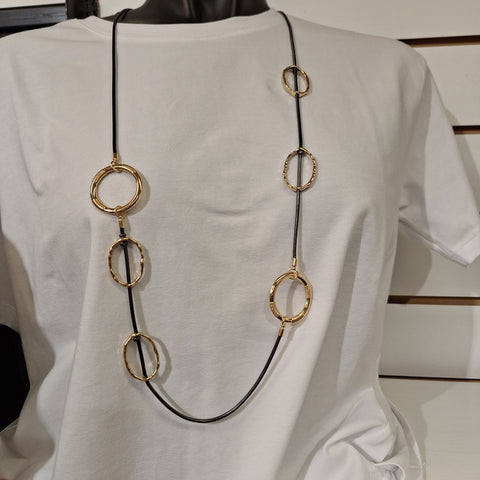 Oval necklace Gold