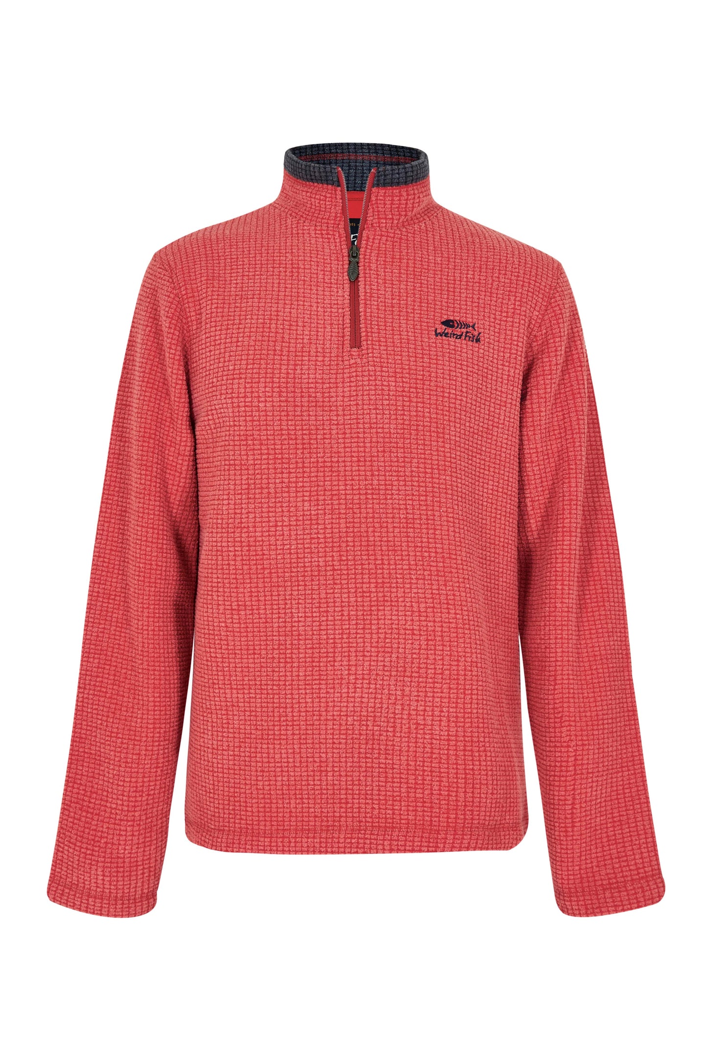 Weird Fish Newark Fleece - BarbRed