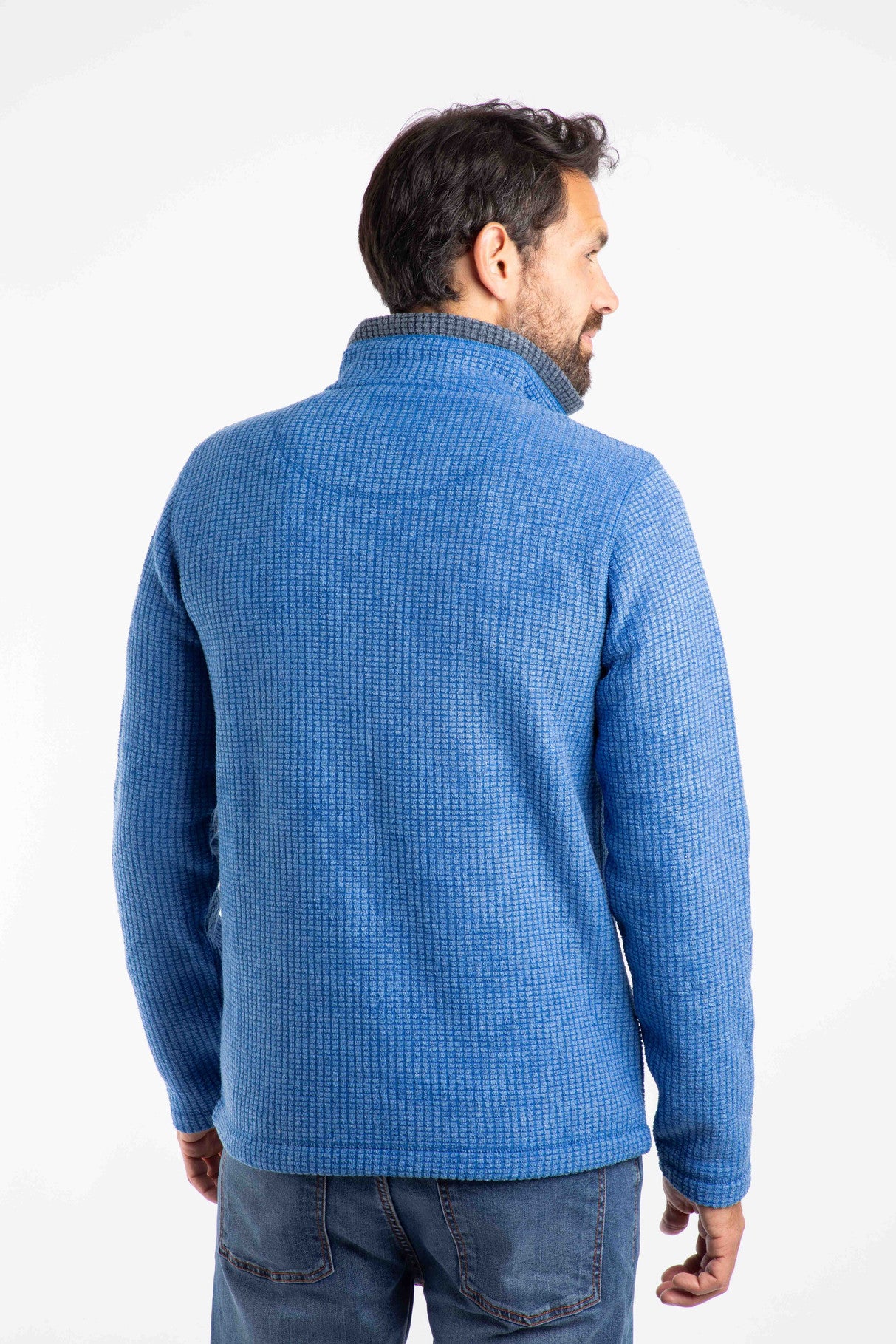 Weird Fish Mens Newark Fleece Blue