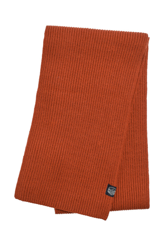 Weird Fish Stornoway Cosy Solid Scarf-Rust Leaves