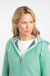 Weird Fish Chicoa Full Zip Macaroni Hoody-Applemint