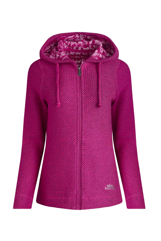 Weird Fish Chicoa Full Zip Macaroni Hoody-Magenta