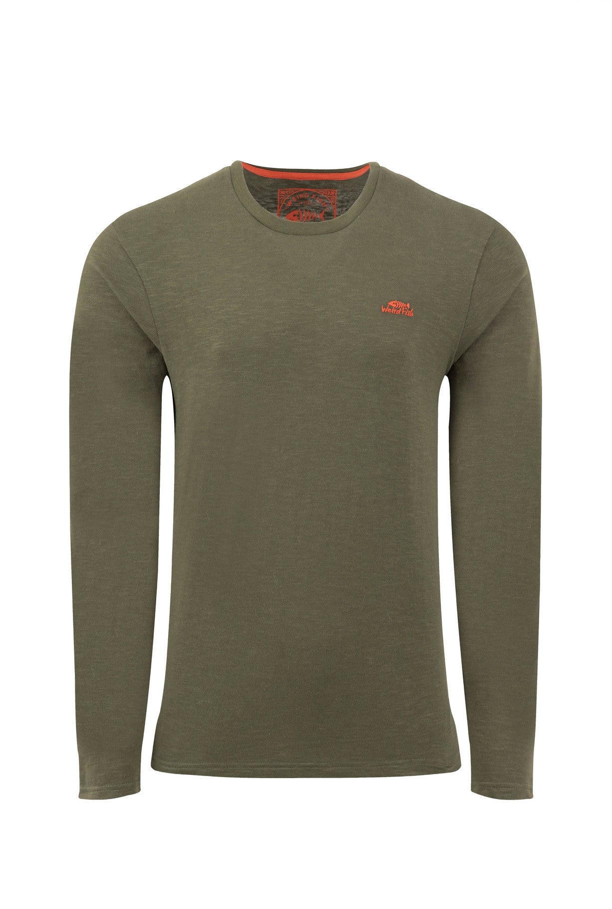 Weird Fish Fins Organic Cotton Long Sleeve Tee Fir