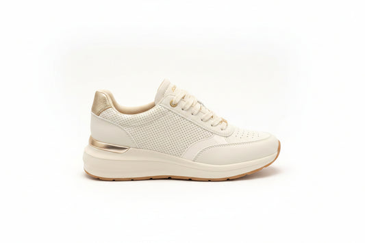 S.Oliver wedge Zip Trainer Beige