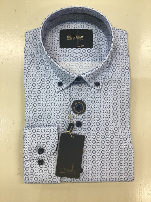 6th Sense Regular-Fit Button-Down Shirt | Blue
