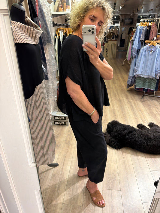Peruzzi Classic Slouch Trouser Black