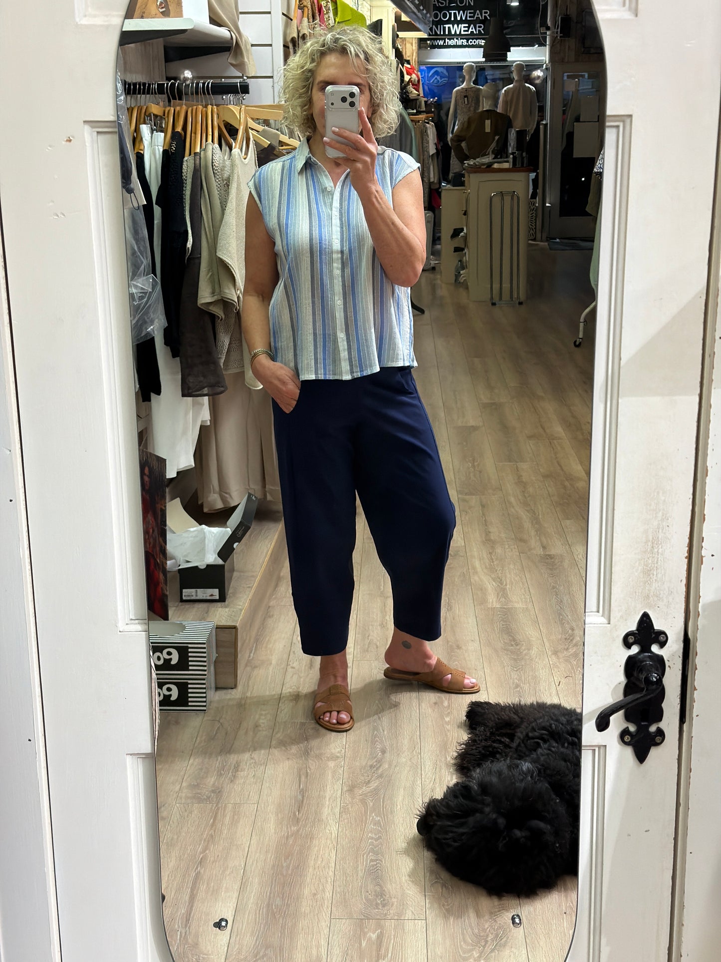 Peruzzi Classic Slouch Trouser Navy
