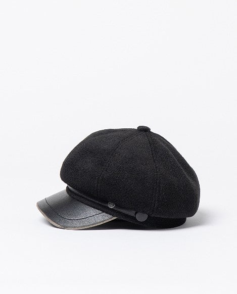 Surkana Newsboy Cap Black