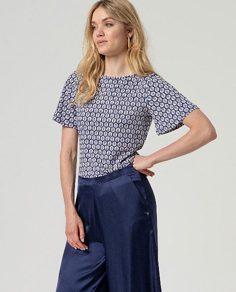 Surkana Wide Leg Trousers Night Blue
