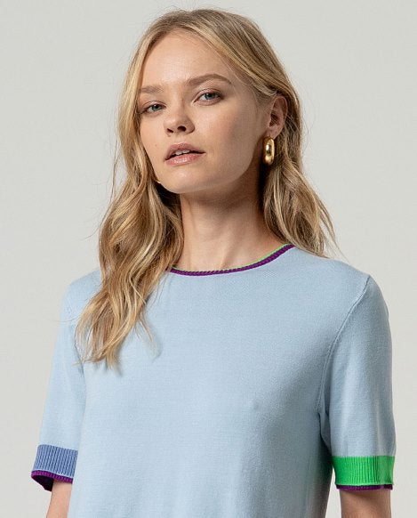 Surkana Round Neck Short Sleeve Sweater