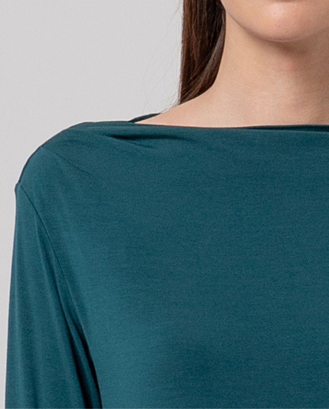 Surkana Boat neck t-shirt Bottle Green
