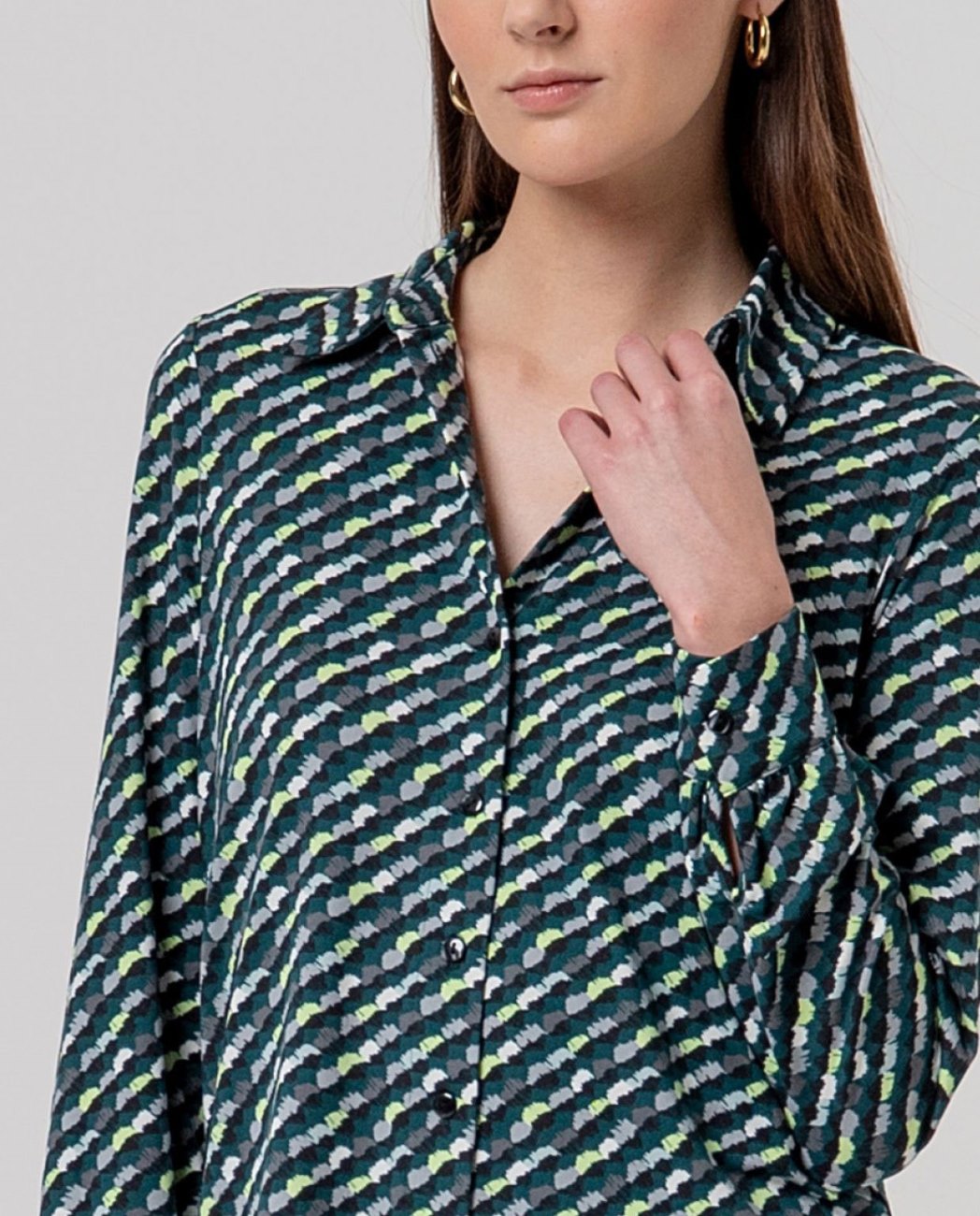 Surkana Oversized shirt Bottle Green
