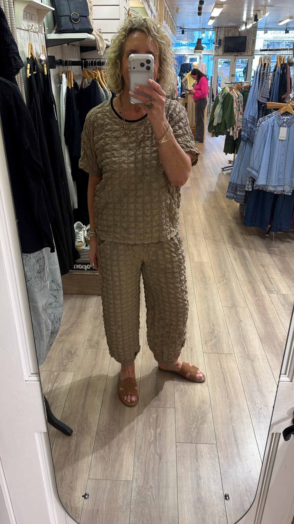 My Soul Check Trousers Sand