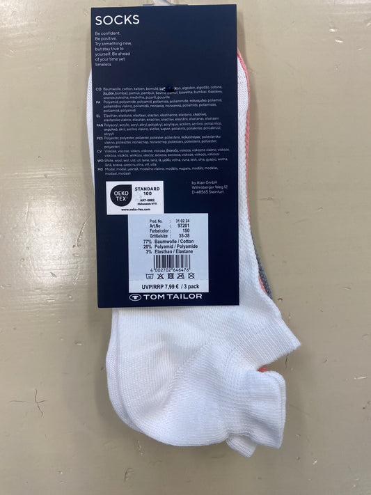 Tom Tailor Women's Sneaker Sock Mesh Pink