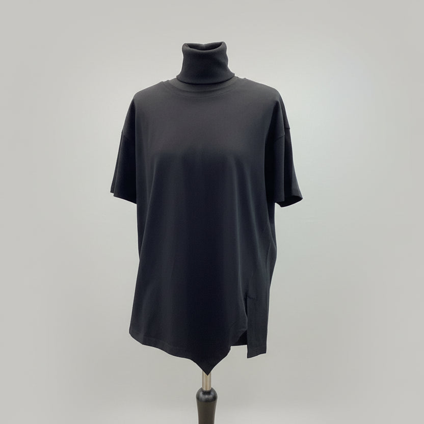 Naya Jersey Top With Cut Out Detail At Hem Black