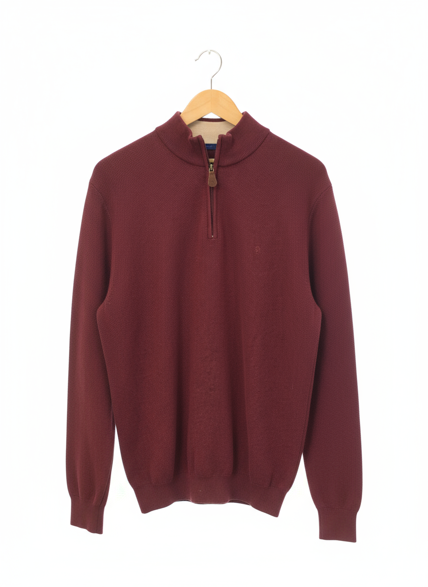Benetti Dawson 1/4 Zip Knit Wine