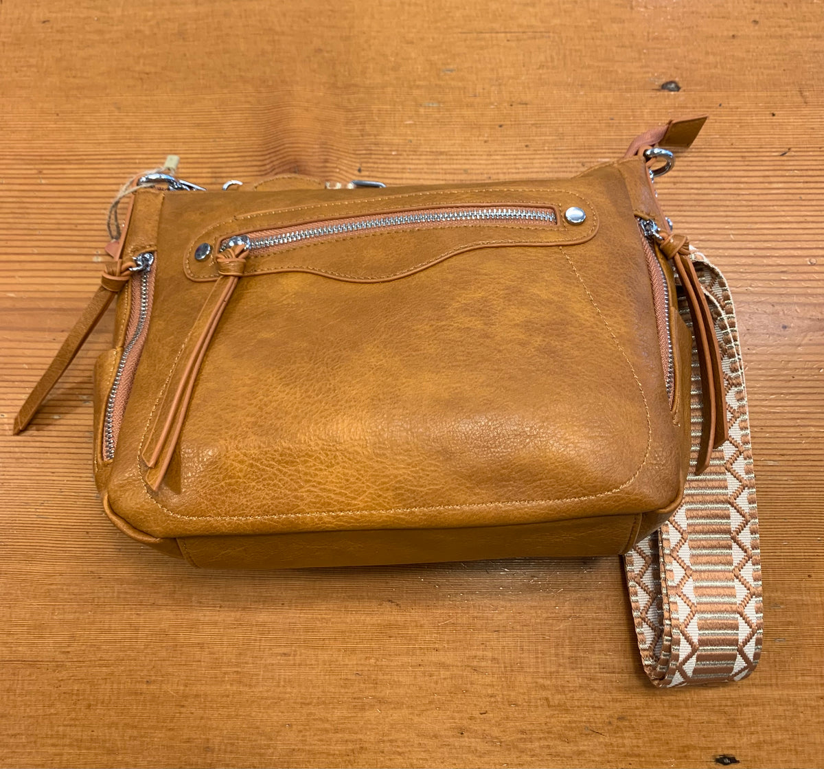 Vegan Medium Top Zip Bag