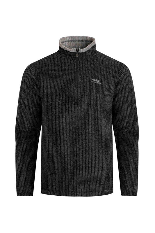 Weird Fish Newark Fleece -Washed Black