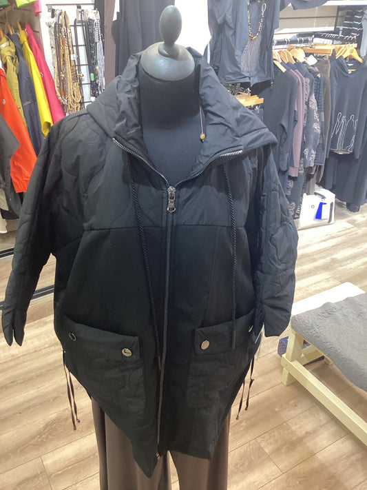 Naya Padded Hooded Jacket Black