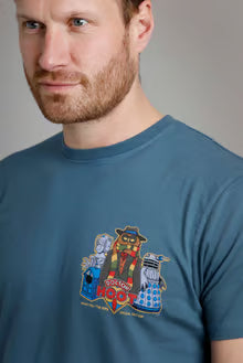 Weird Fish Doctor Hoot Artist T-Shirt Blue Mirage