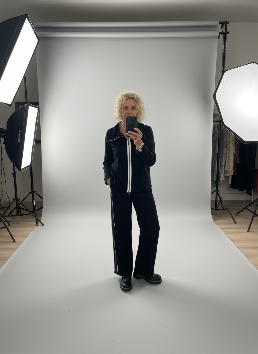 Peruzzi Zip Front Cowl Top