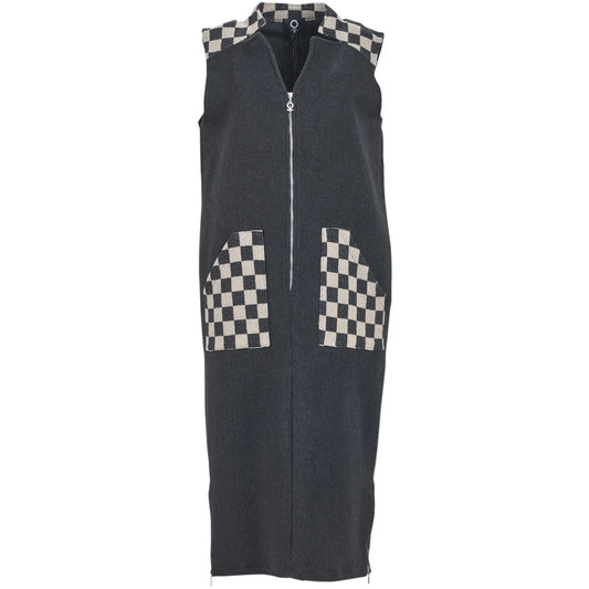 My Soul Crincle Dress - Black/Check