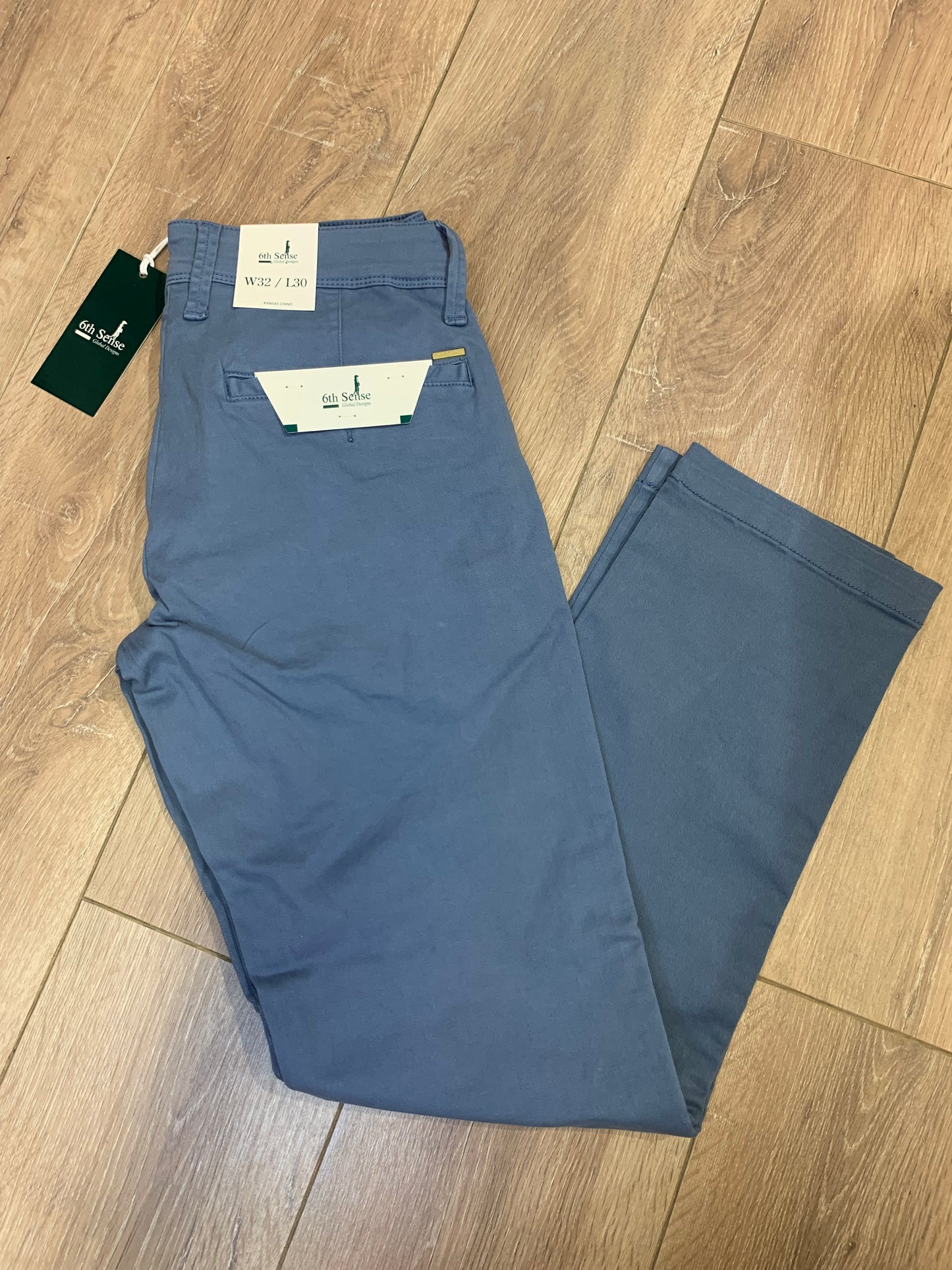 6TH Sense Kansas Chino - Blue Grey