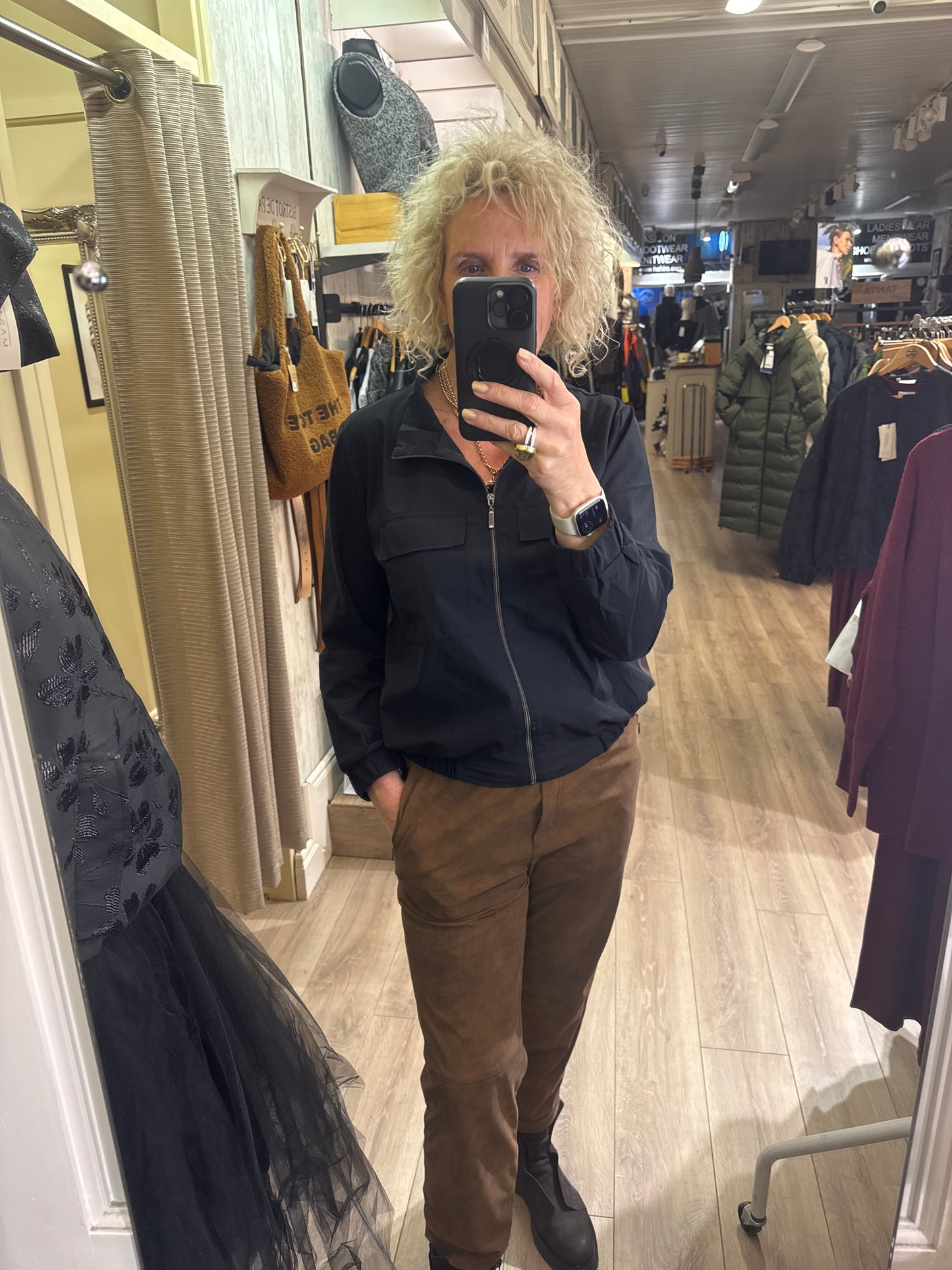 Naya Short Jacket With Side Panels Cocoa