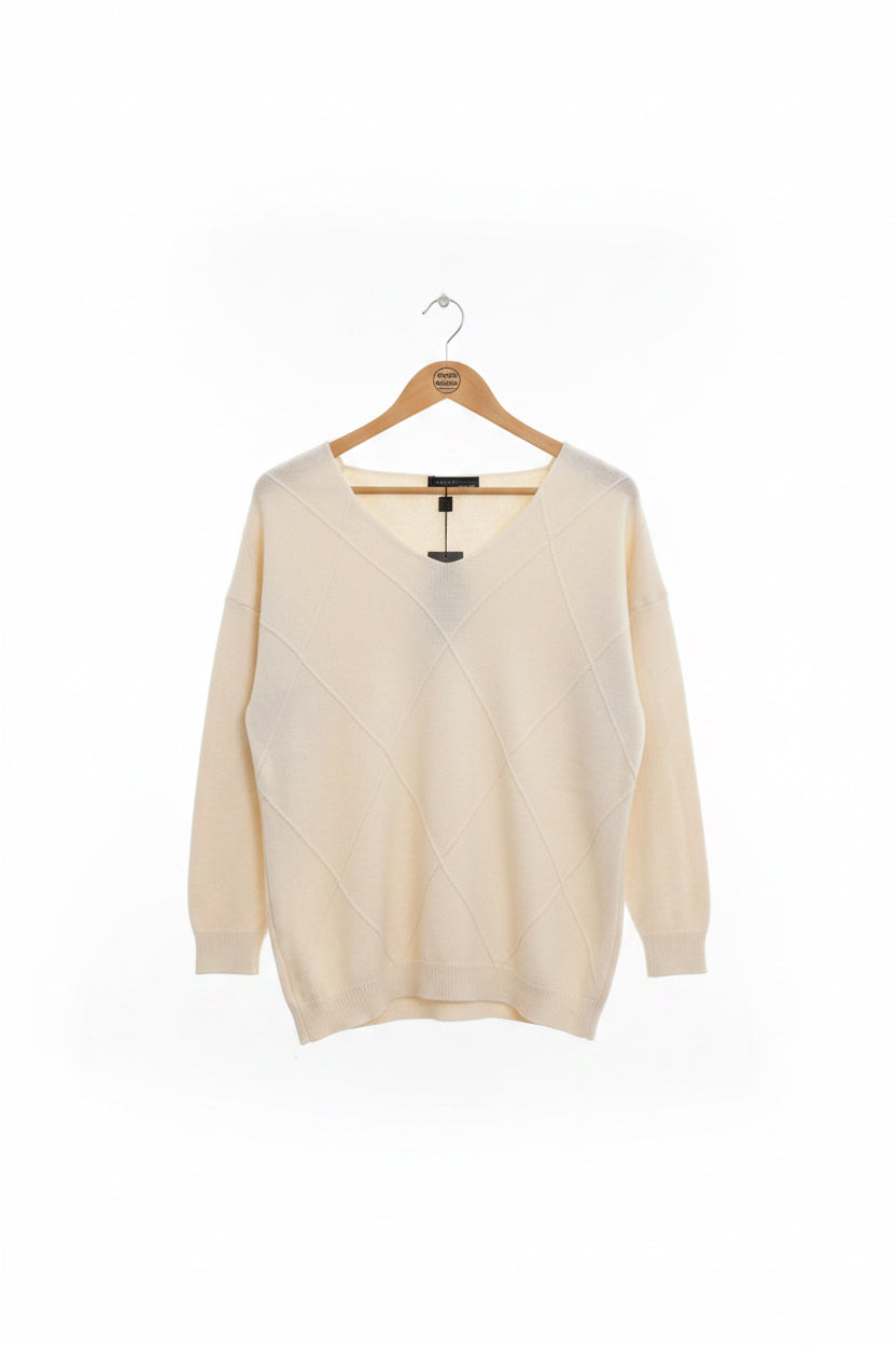 Peruzzi Diamond Knit Beige