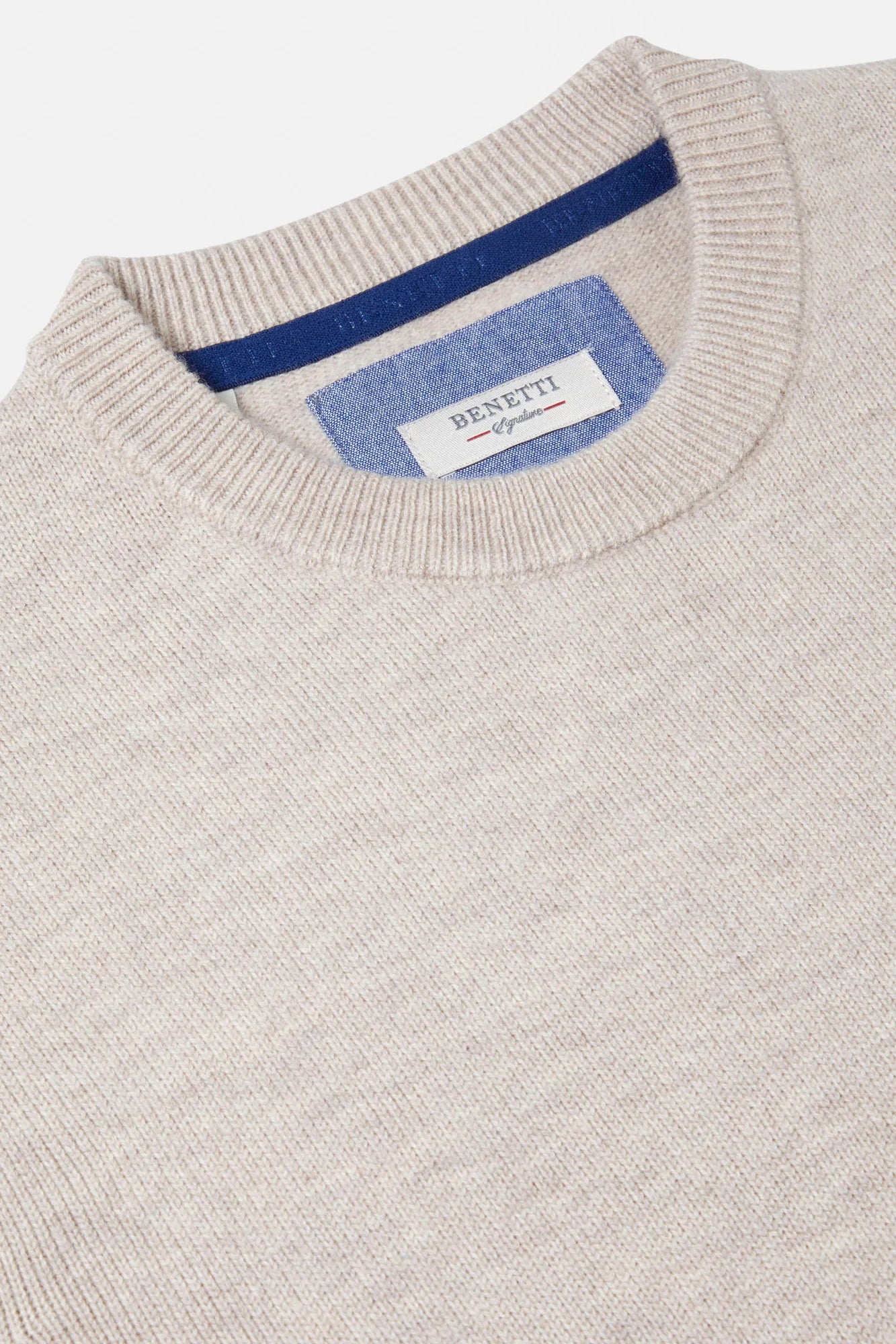 Benetti Franco Crew Neck Knit Stone
